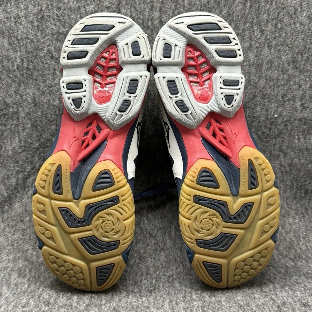 Mizuno Wave Lightning Z3 USA Stars Stripes Womens Volleyball Shoes Red White